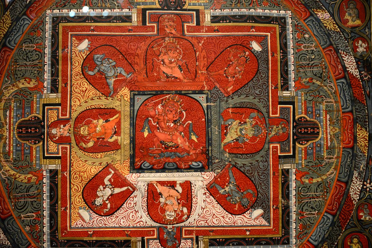 08-2 Mandala of Raktayamari Attributed to Mikyo Dorje, 14C, Tibet - New York Metropolitan Museum Of Art
